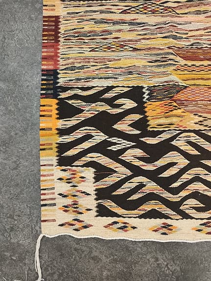 one of a kind äkta Marockansk ekologisk Berber ull matta