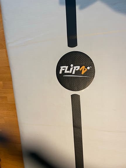 FlipZ H10 Airtrack 5m gymnastikmatta vit/svart