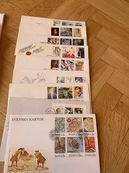 Förstadagsbrev Sverige frimärken samling
