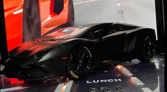 Lamborghini Aventador 1:8 Eltak Jet Matt Carbon Color Större RC Ny Batteri