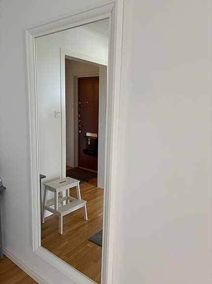 IKEA spegel helkropp väggspegel vit