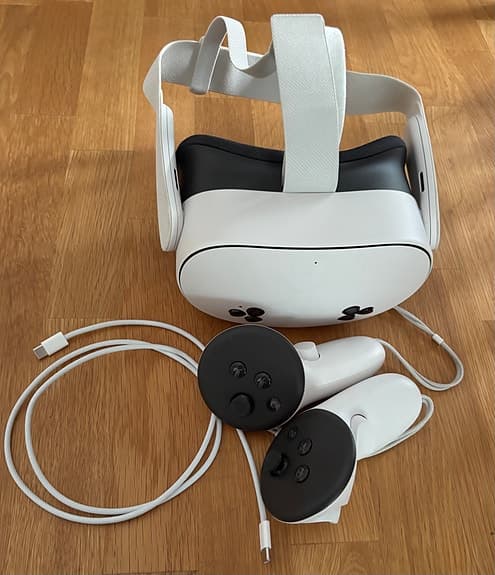 VR Metaquest 3S med handkontroller
