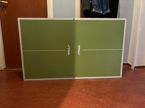 Stiga mini bordtennis grönt hopfällbart
