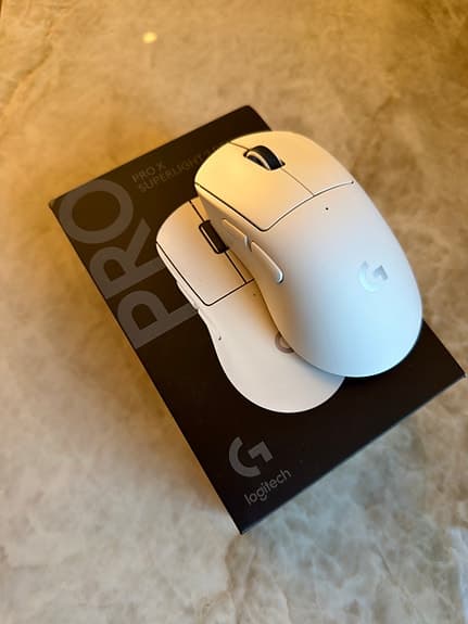 Logitech G Pro X Superlight 2 DEX vit trådlös gamingmus