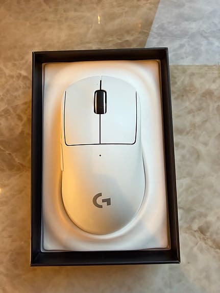 Logitech G Pro X Superlight 2 DEX vit trådlös gamingmus