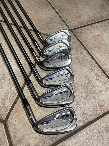 Ping iE Järnset (5-PW) CFS 70 R-flex Grafitskaft Gul prick