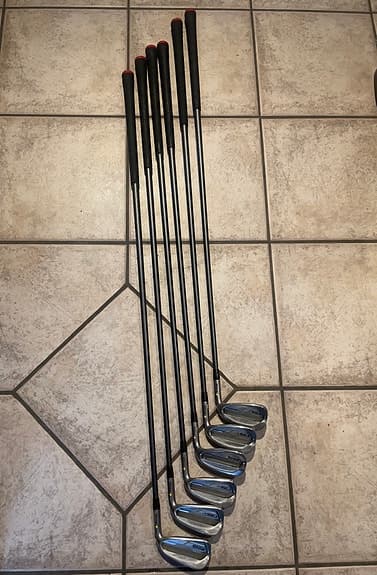 Ping iE Järnset (5-PW) CFS 70 R-flex Grafitskaft Gul prick