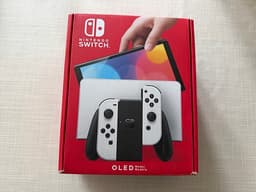 Nintendo Switch OLED spelkonsol vit + Extra dosa