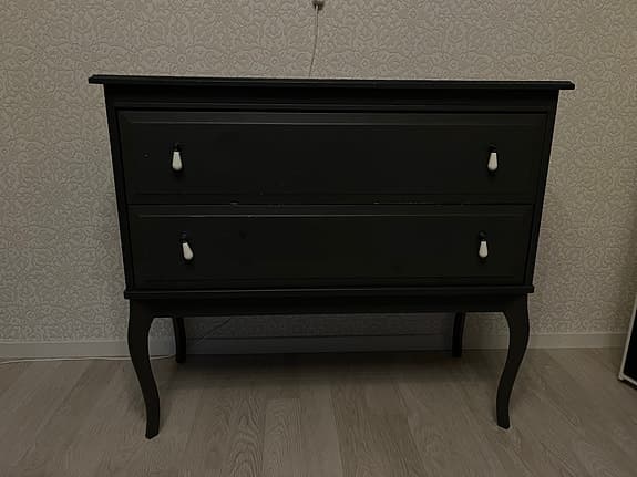 Retro mörkgrå byrå