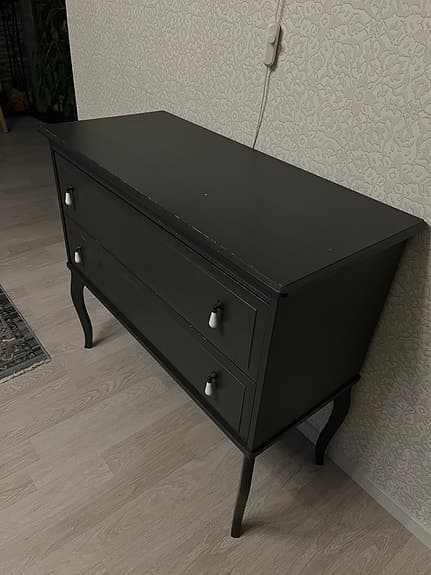 Retro mörkgrå byrå
