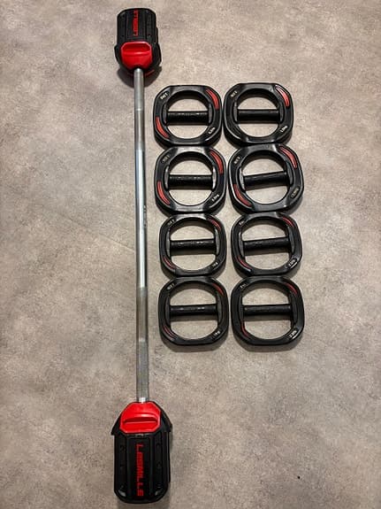Bodypump skivstång med vikter