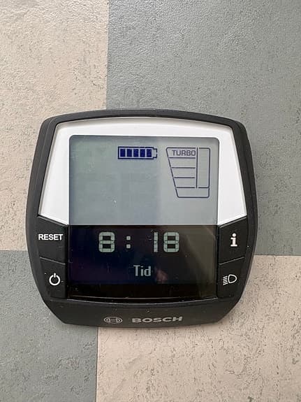 Bosch Intuvia cykeldator till elcykel svart