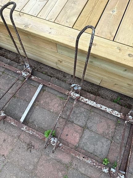 Cykelställ i metall för flera cyklar