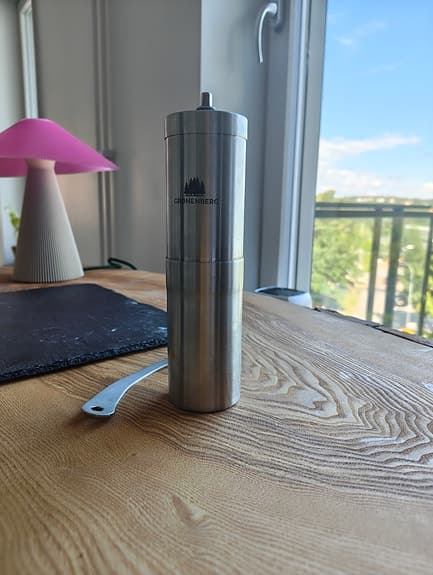 Kaffekvarn rostfritt stål - knappt använd