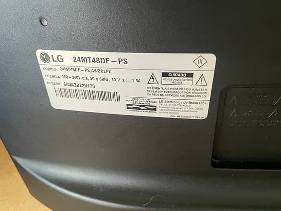 LG 24MT48DF 24" TV svart