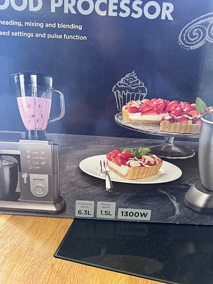 Ny/oöppnad SilverCrest SKMP 1300 köksmaskin 1300W med mixer