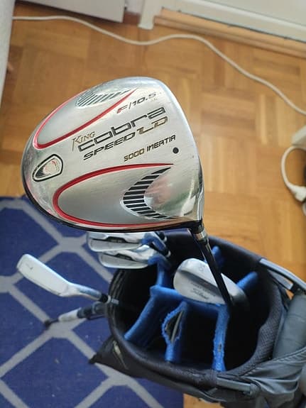 Cobra Speed LD driver + Cleveland 588-MT järnklubbor med golfbag