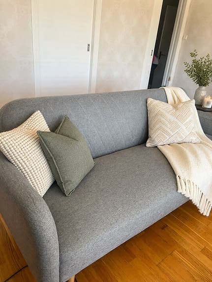 IKEA soffa grå 3-sits Aage Petersen design
