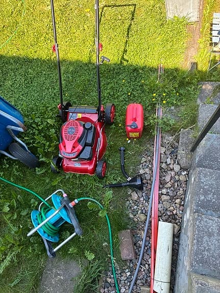 Gräsklippare, bensin 41 cm klippbreddMeec Tools
