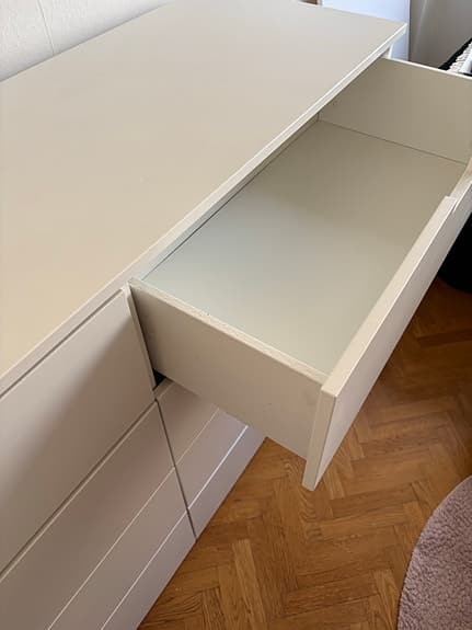 Vit byrå NORDLI IKEA