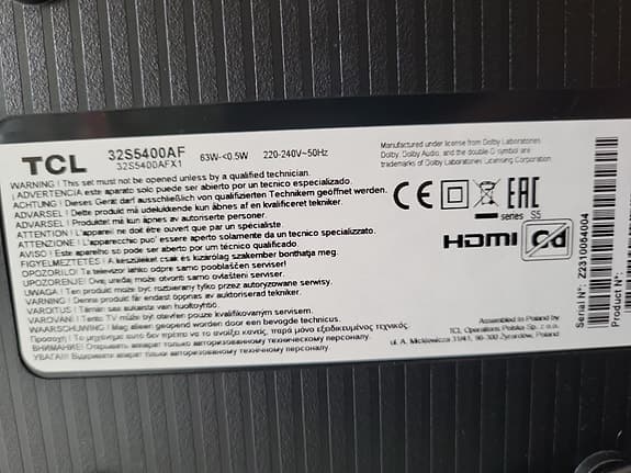 TCL 32S5400AF LED-TV 32 tum svart
