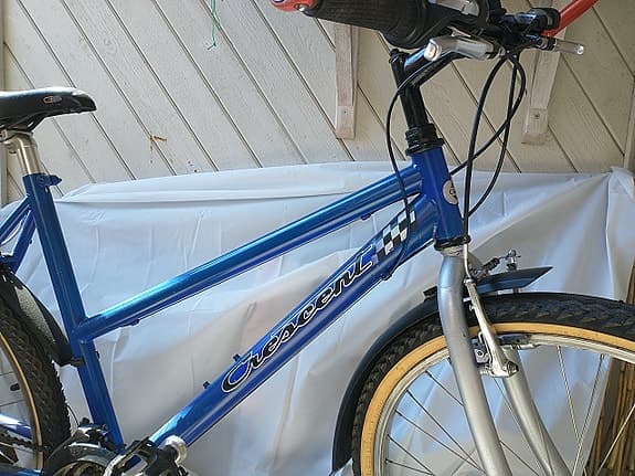 Crescent mountainbike 26" XL kvinna blå