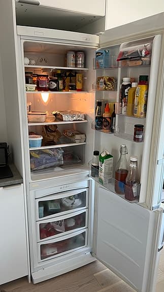 LG kombiskåp kyl och frys vit