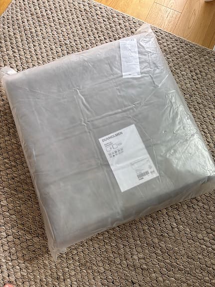 Ikea utemöbler: SEGERÖN hörnsektion + DUVHOLMEN innerkudde