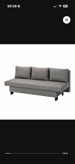 ÄLVDALEN - Bäddsoffa + Jysk Gold madrass 140cm