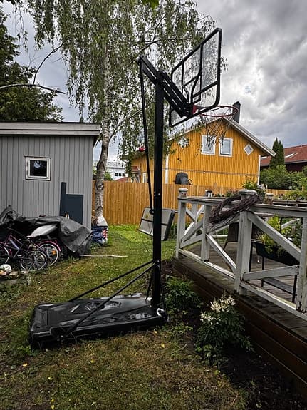 Tarmak basketställning med hjul för utomhusbruk