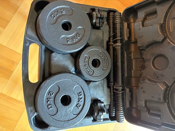 Dumbbell set hantlar 20 kg med väska