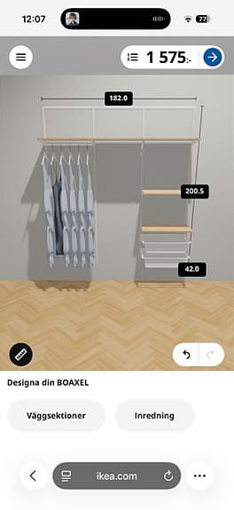 Ikea boaxel förvarings system