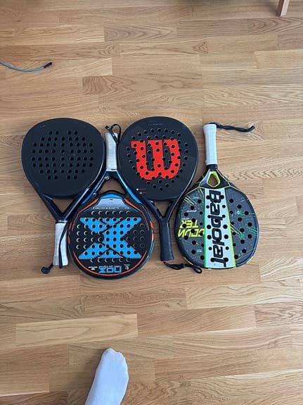Babolat, Wilson m.fl. padelracketar paket