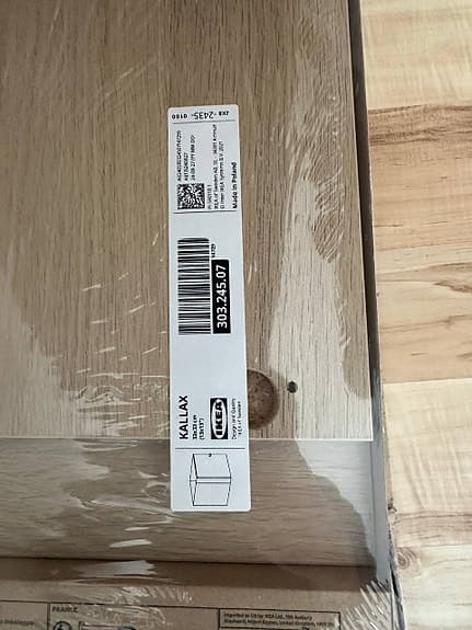 KALLAX hylla inkl 4st insatser.