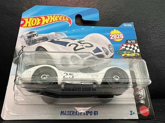 Hot Wheels Maserati Tipo 61 leksaksbil vit