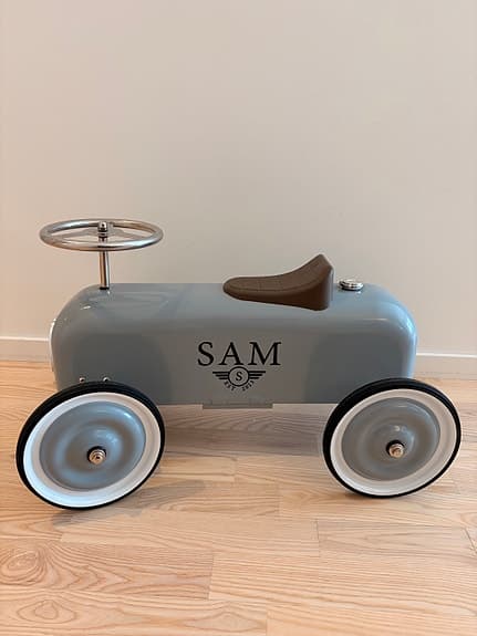 Gå bil/spark bil för barn retro
