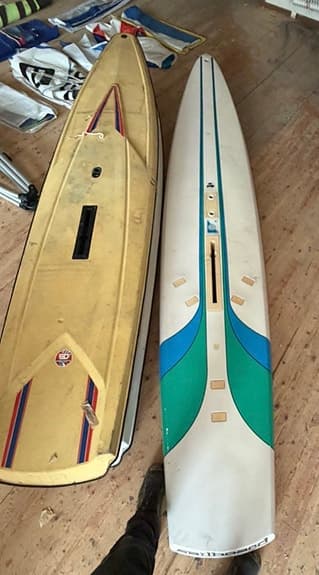Vindsurfingpaket med flera brädor och segel