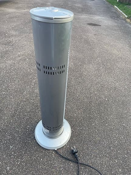 Silverline pelarfläkt grå terrassvärmare