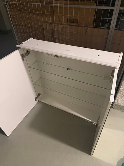 Ikea TREASJÖN spegelskåp 80x17x75 cm vit