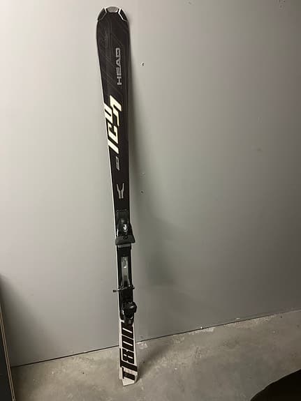 Head Icy alpinskidor svart/vit med bindningar