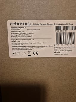 Roborock Qrevo S robotdammsugare svart