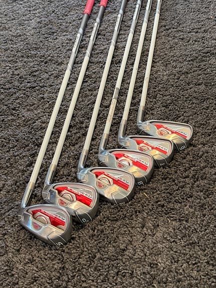 Cobra Fly-Z S järnset 6–SW – Stiff skaft – Mycket fint skick
