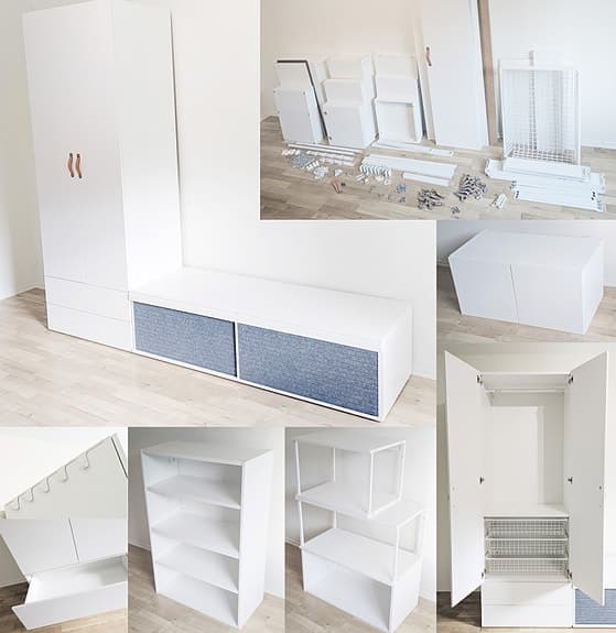 Stort IKEA PLATSA förvaringssystem / garderob (Nypris 9 936 kr!)