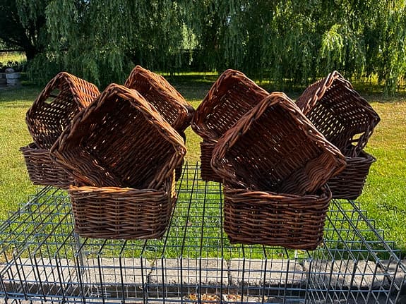 IKEA flätade förvaringskorgar rotting - 12 st