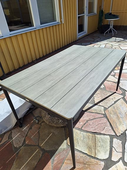 Trädgårdsbord B90xL150 svart