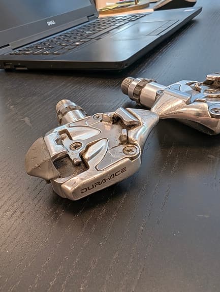 Vintage Shimano Dura-Ace cykelpedaler SPD