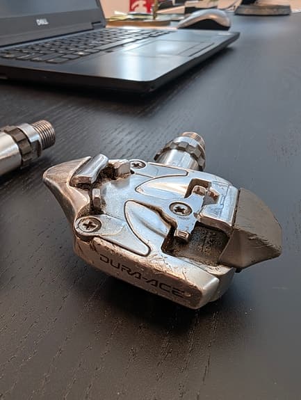 Vintage Shimano Dura-Ace cykelpedaler SPD