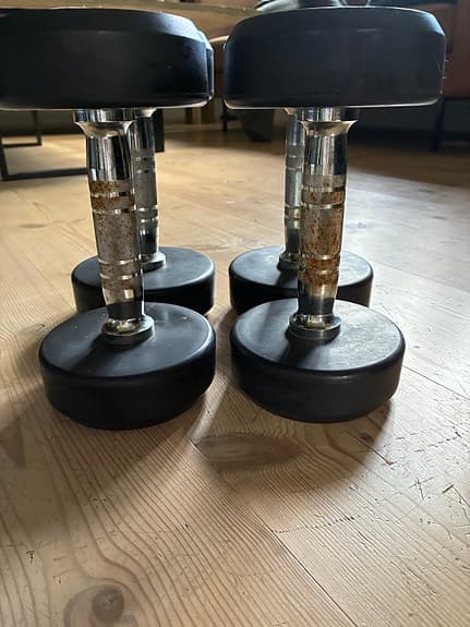 Gorilla Sports hantlar 5 kg och 7,5 kg