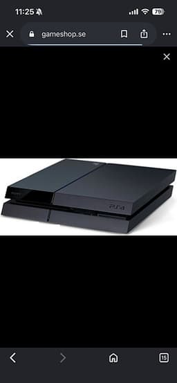 Sony PlayStation 4 spelkonsol svart