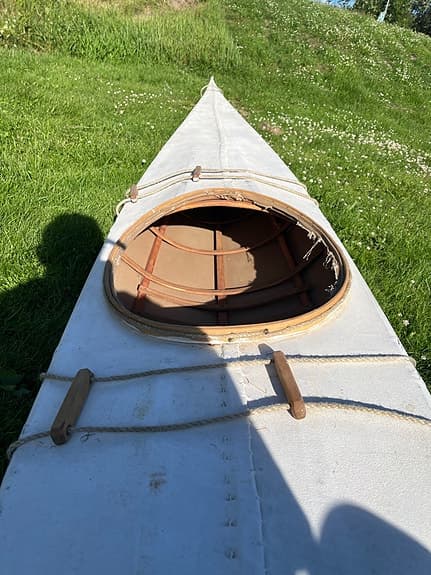 Grönlandskajak med paddel